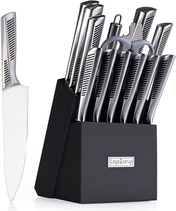 15 Piece Stainless Steel Knife Set!