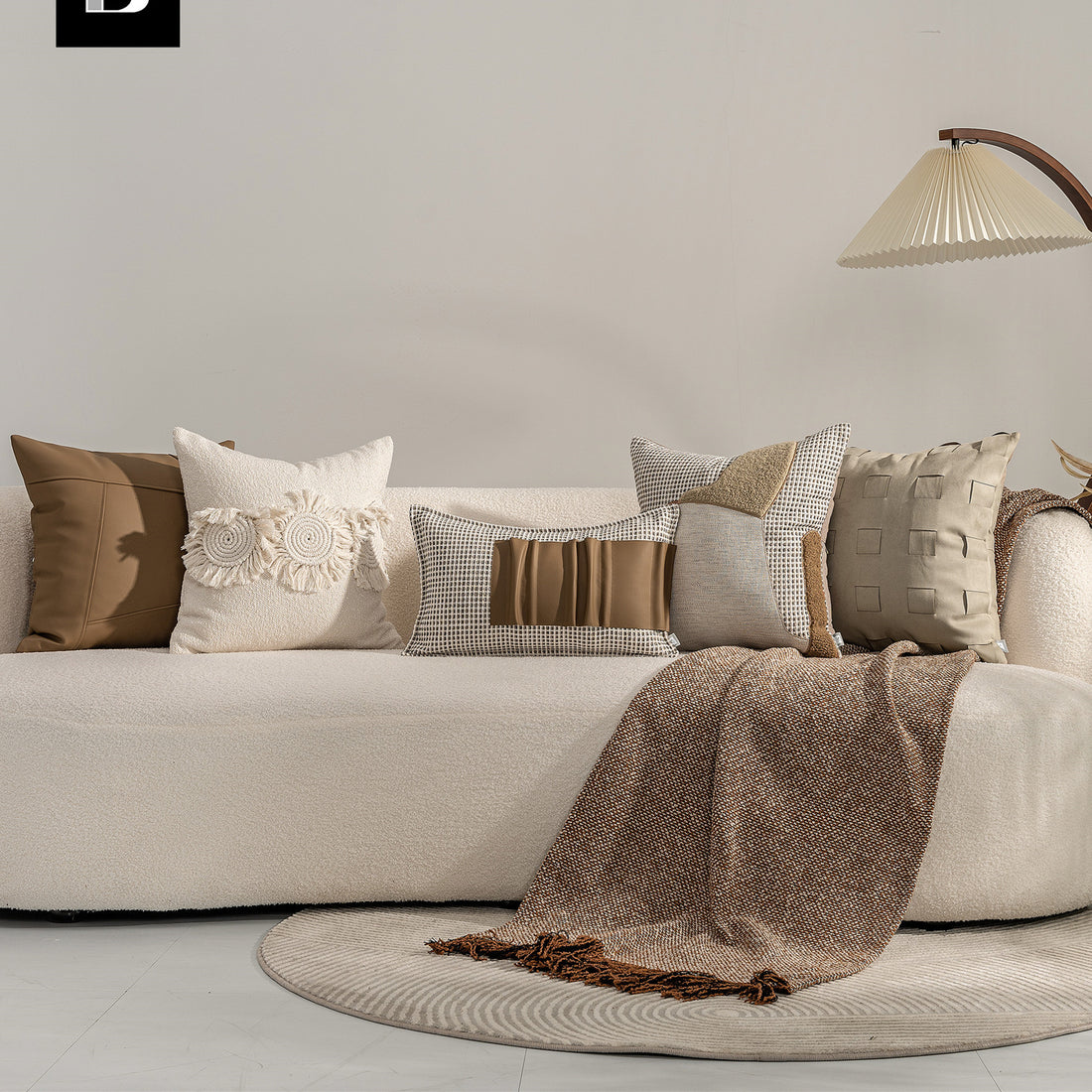 Luxury Beige Feature Pillow!